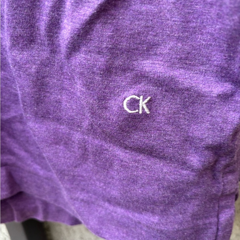 Calvin Klein Deep Purple Polo Shirt - Picture 2 of 6